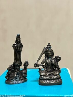 Chinese Tibet Buddha Bronze statue miniature